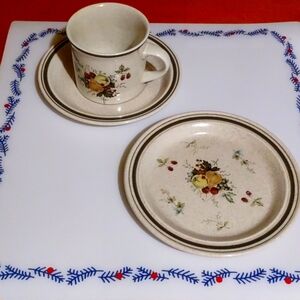Royal Doulton Cornwall  coffee/tea set flat cup & saucer& plate